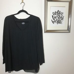 Lane Bryant Long Sleeved V Neck Top Size 18/20